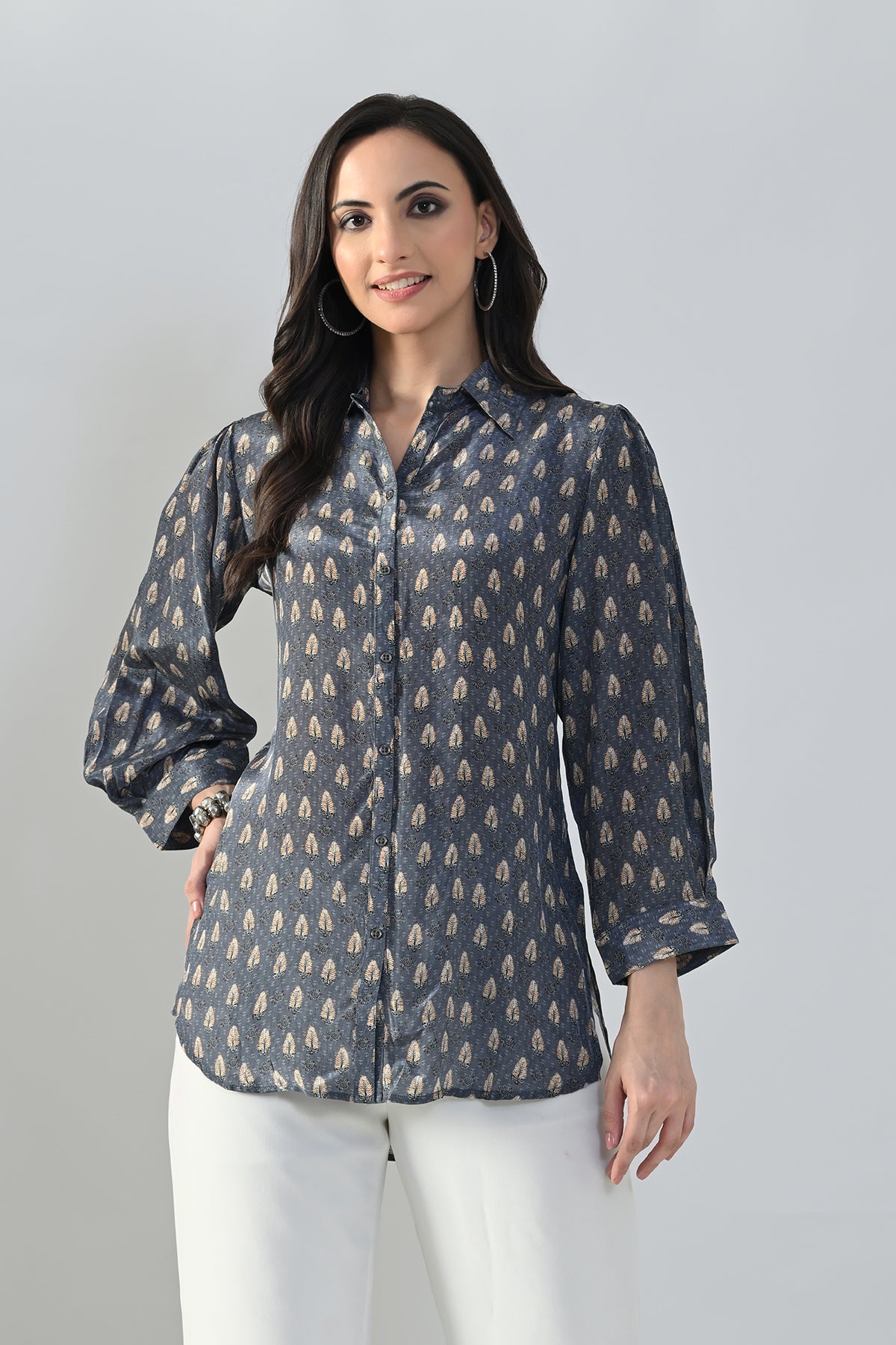 SABHYATA LADIES WESTERN KURTI 1PCS 258PSK2433 GREY