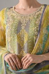 Mustard Printed Kurta Set