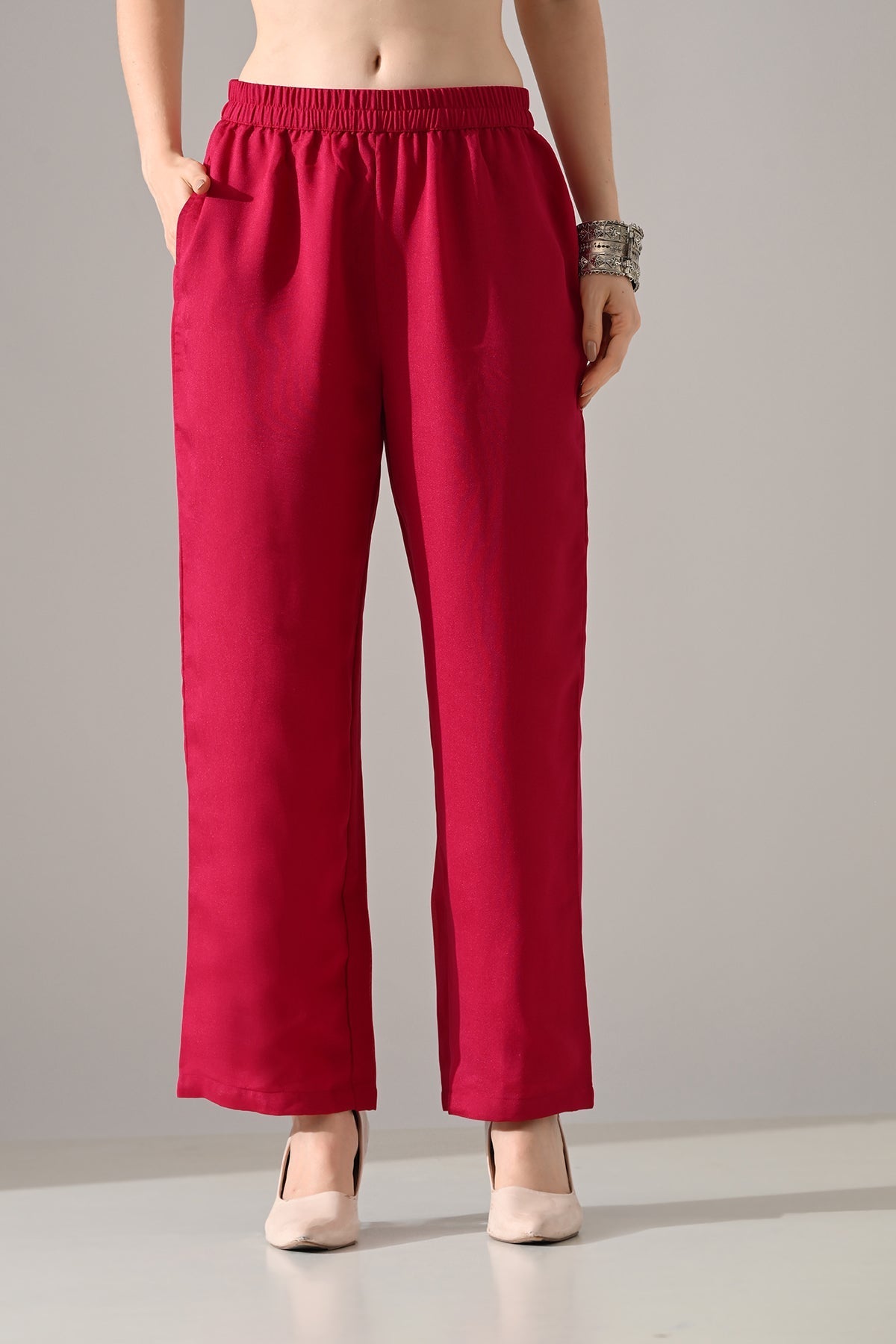 Pink Zari Embroidered Kurta Set