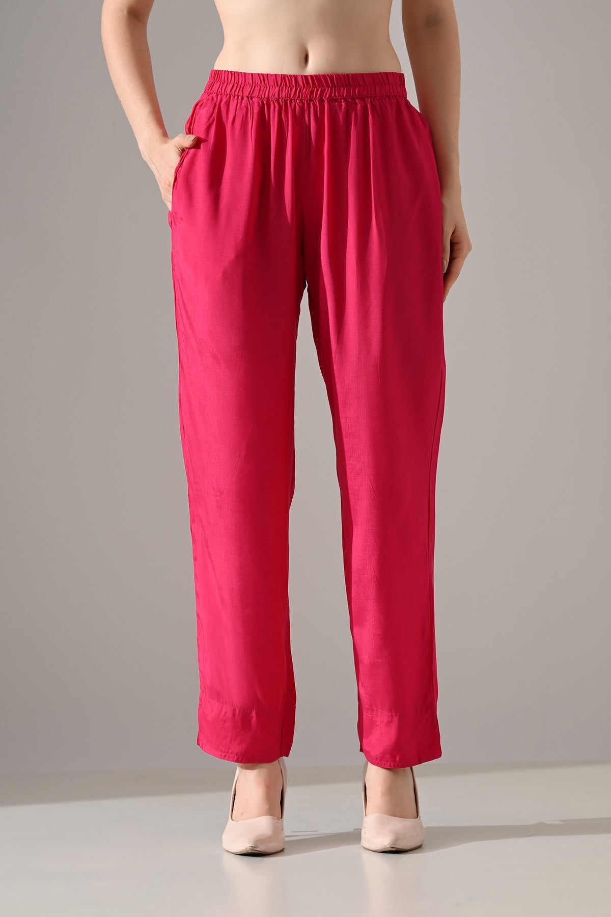 Pink Embroidered Kurta Set