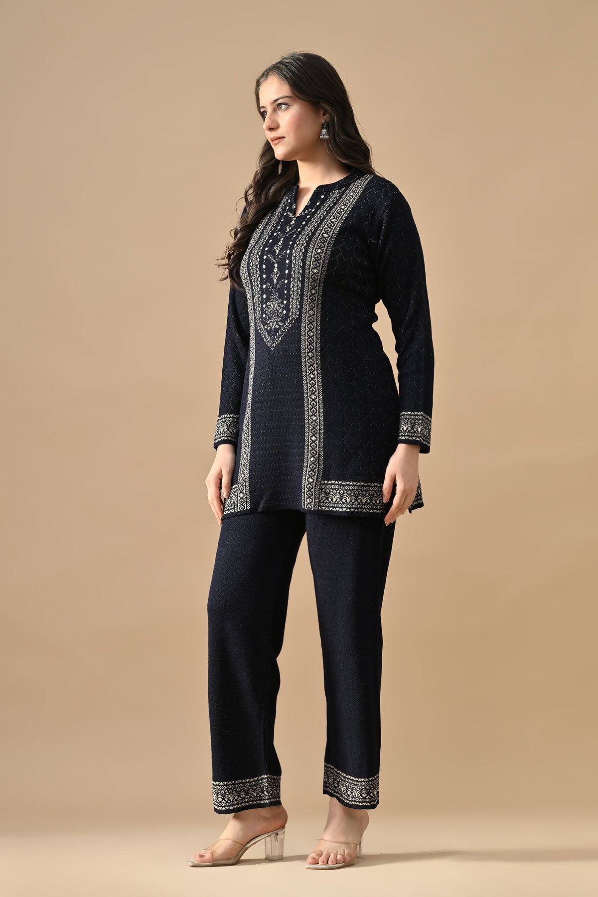 SABHYATA LADIES WESTERN W KURTI 2PCS SET 25ERSB8 NAVY