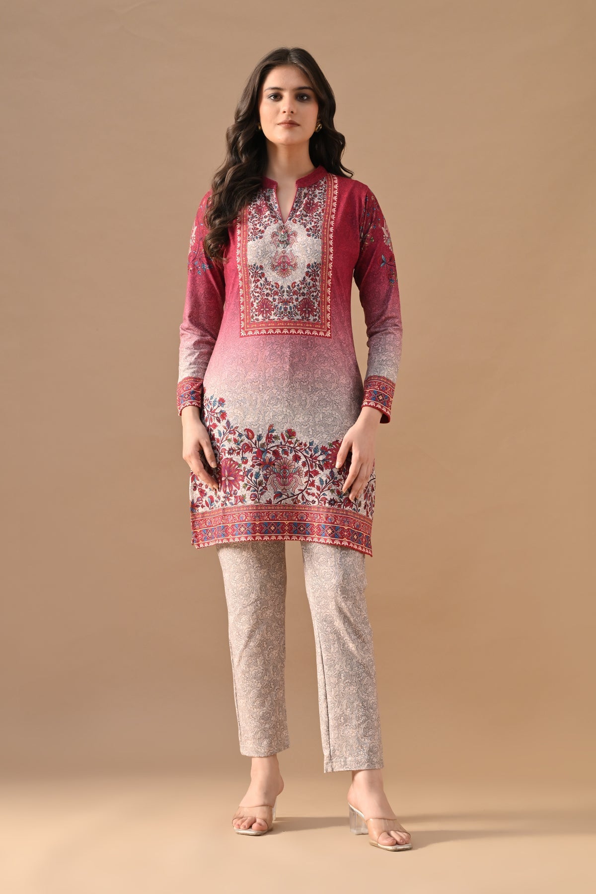 Winter Multi Printed Woven Co-Ord Set