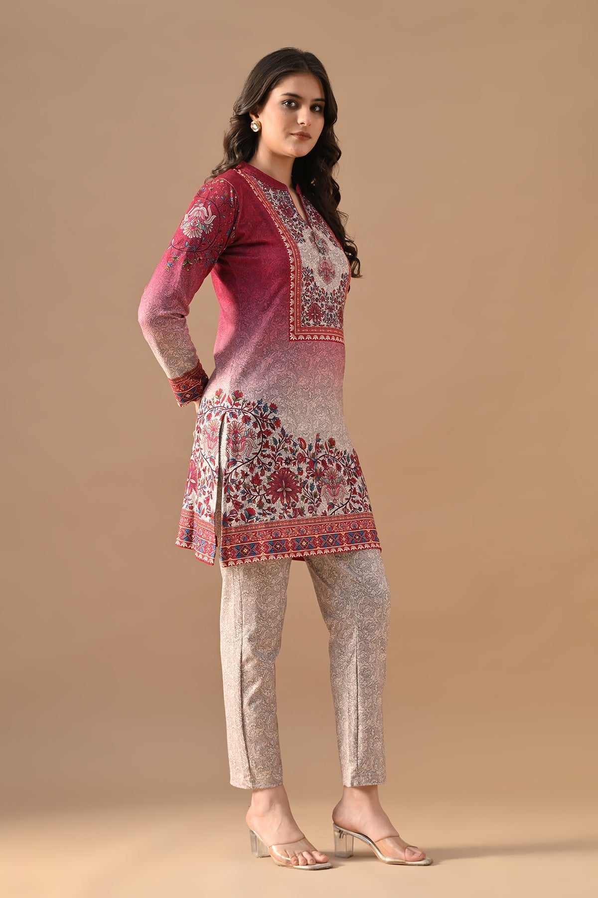 Winter Multi Printed Woven Co-Ord Set