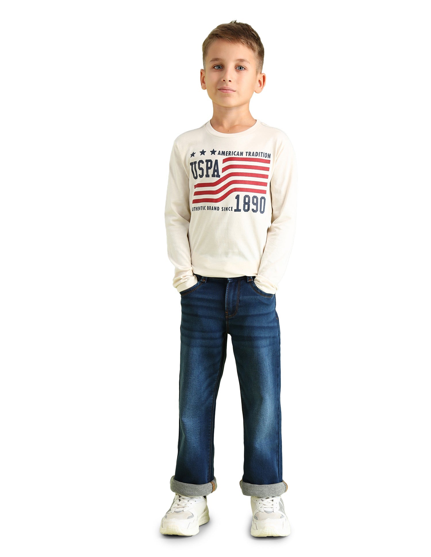 U.S.POLO KIDS BOYS JEANS UKJEN0487