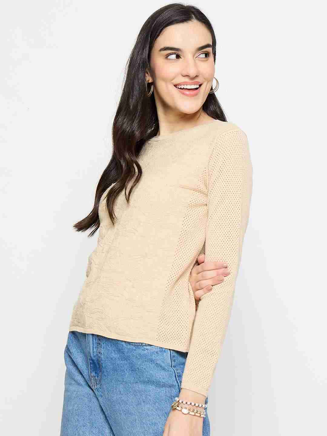 Madame Ladies Western Top F/S M5W16013 001 Beige