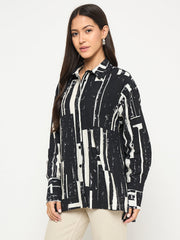 Madame Ladies Western Top H/S M5S18209 002 Black