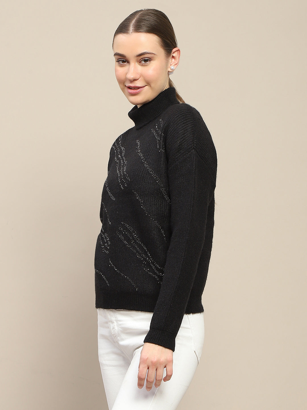 Madame Ladies Western Woolen Top M4W17221 002 Black