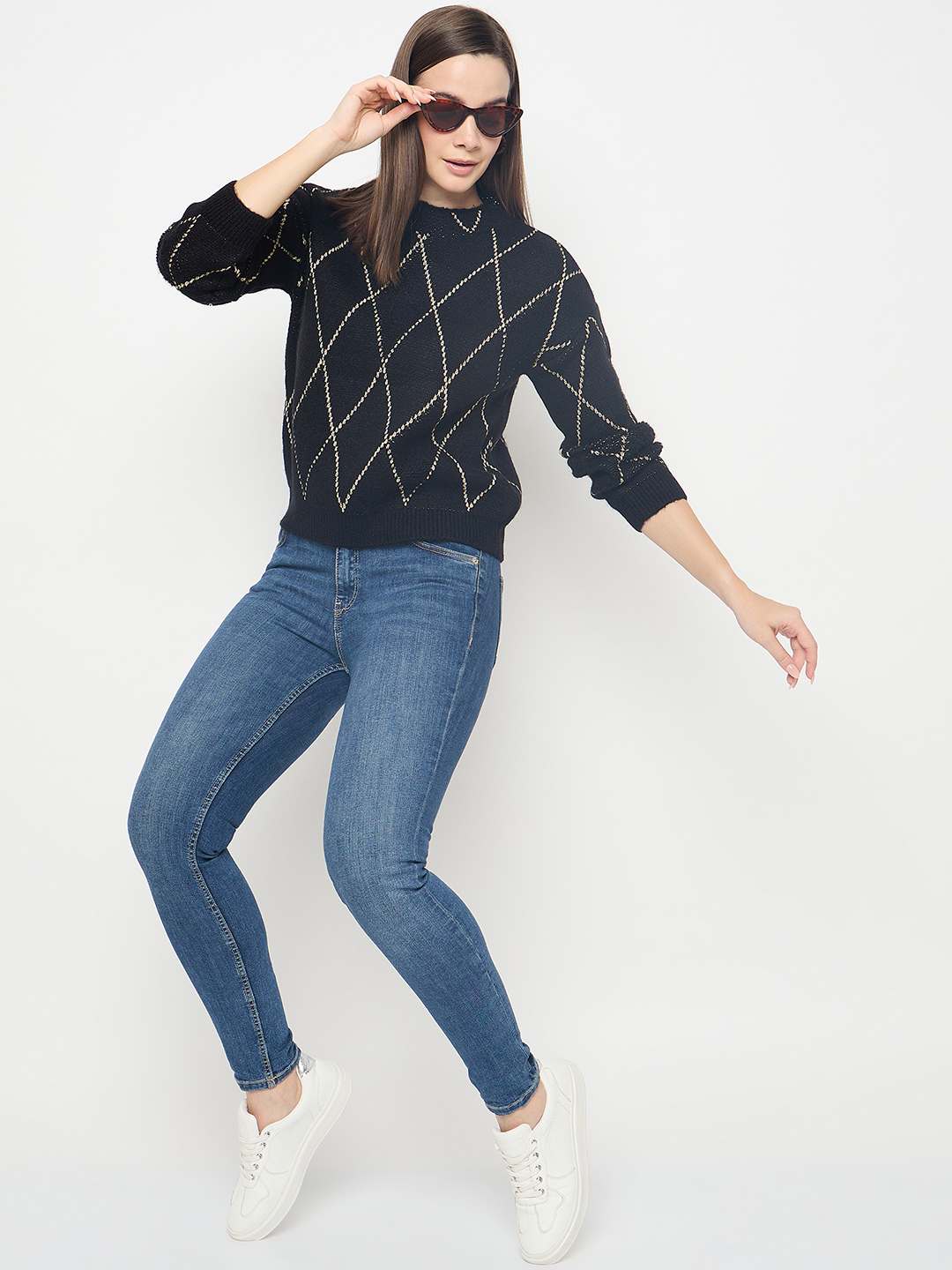 Madame Ladies Western Woolen Top M5W17164 002 Black