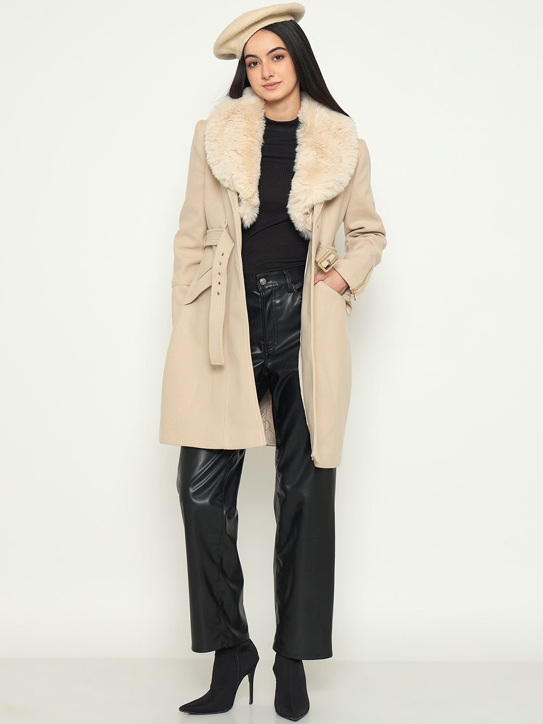 Madame Ladies Western Long Coat M5W20132 1 Off White