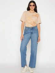 Madame Ladies Western Top H/S M5S11217 001 Beige