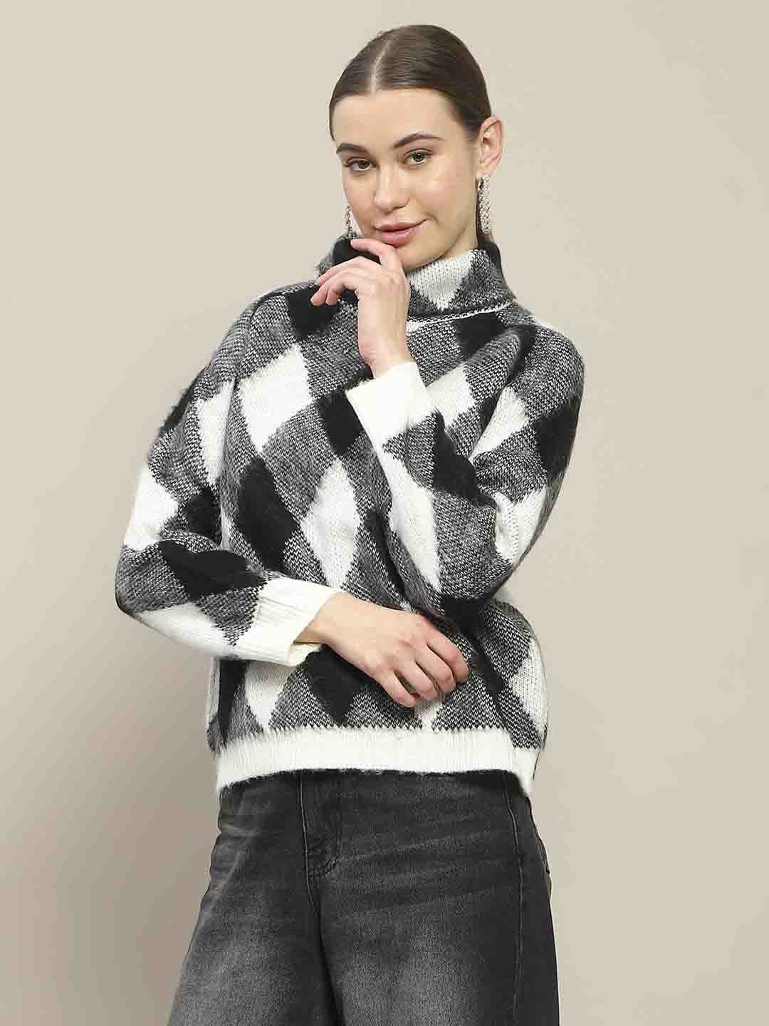 Madame Ladies Western Woolen Top M4W17248 002 Black