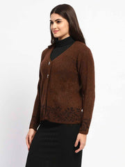 Madame Ladies Western Cardigan M4W70020 004 Brown
