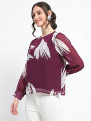 Madame Ladies Western Top F/S M4W18629 127 Plum
