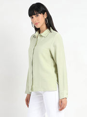 Madame Ladies Western Top H/S M5S18263 388 Apple Green