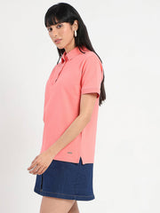 Madame Ladies Western Top H/S M5S11406 999 Coral