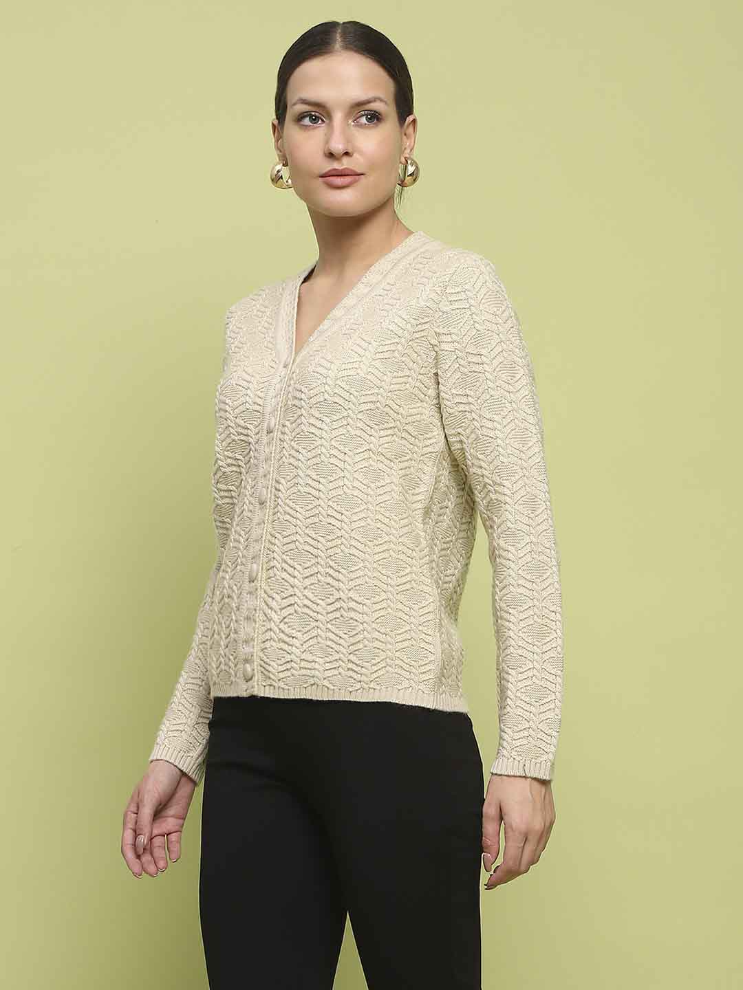 Madame Ladies Western Cardigan M4W70082 001 Beige