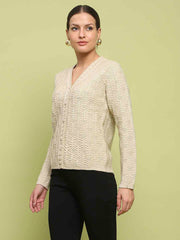 Madame Ladies Western Cardigan M4W70082 001 Beige