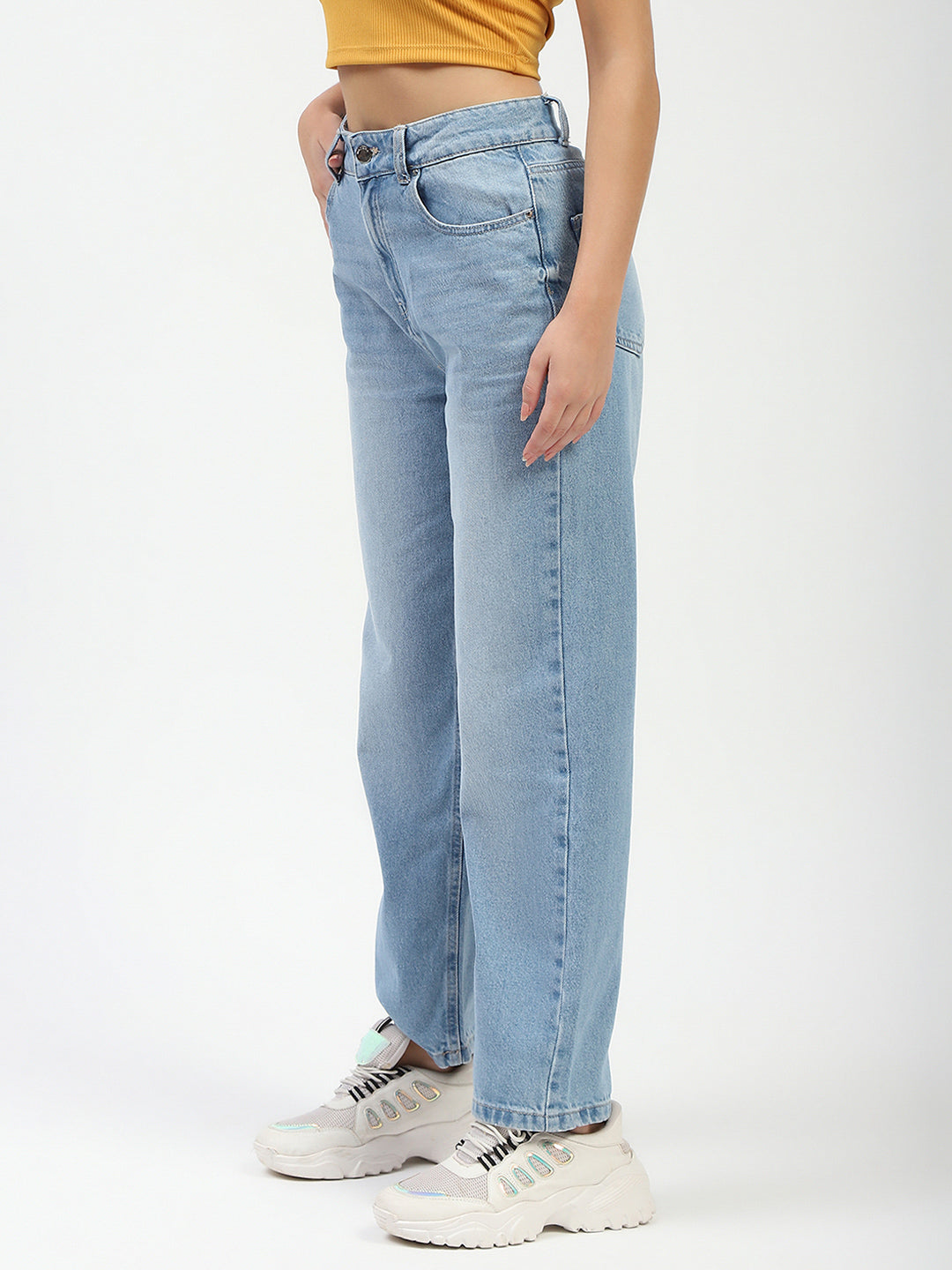 Madame Light Blue Straight Fit Jeans