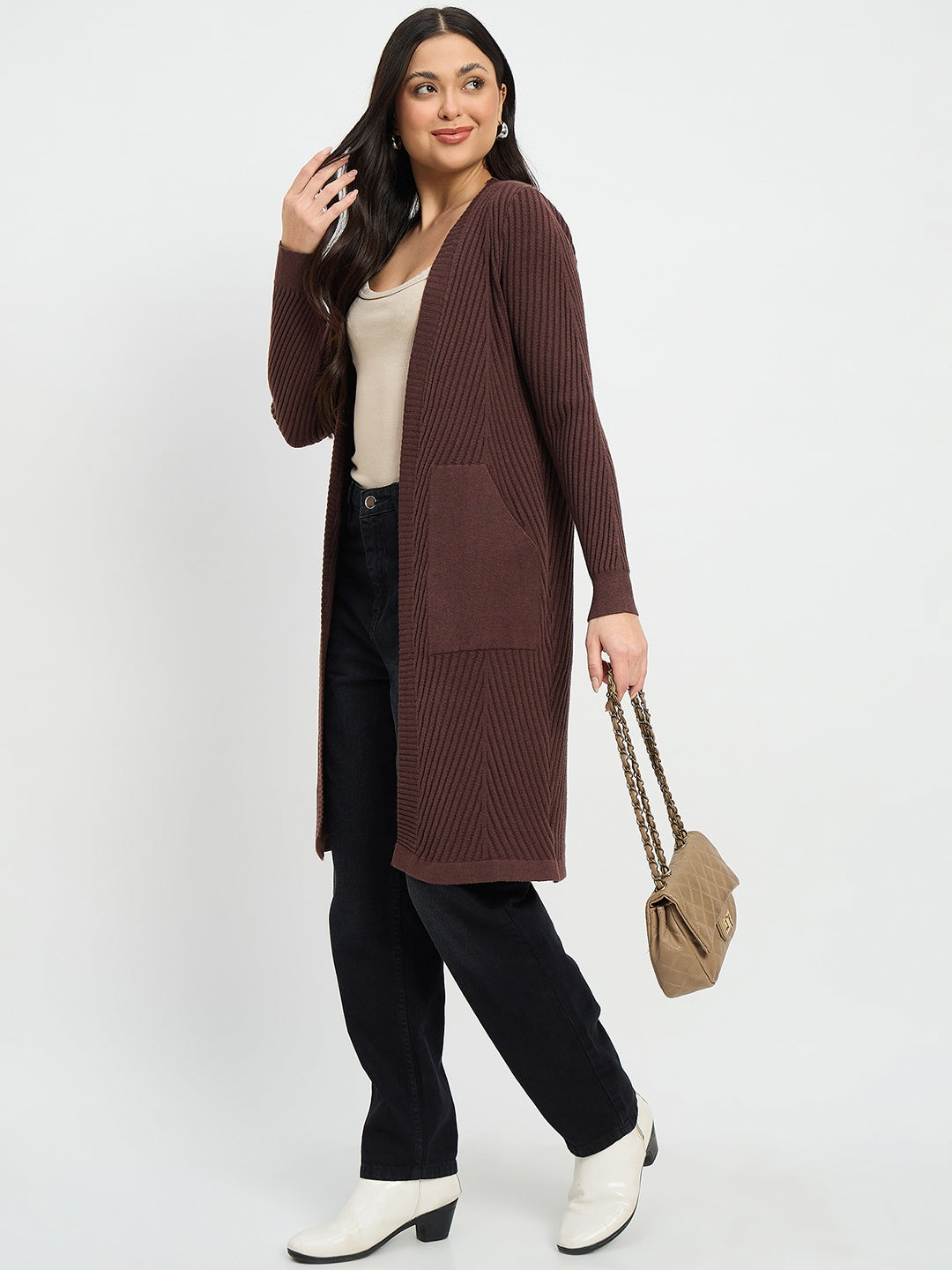 Madame Ladies Western W Shrug M5W17604 103 Coffee