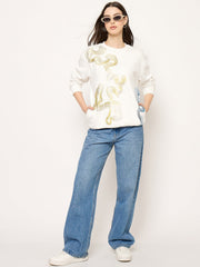 Madame Ladies Western Sweat Shirt M5W22225 040 White