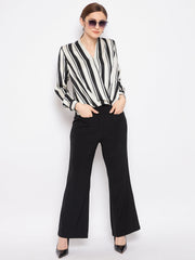 Madame Striped Black Shirt