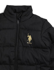 U.S.POLO KIDS BOYS JACKET UKJCK0396 BLACK