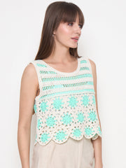 Madame Ladies Western Top H/S M5S18558 014 Green