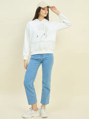 Madame Ladies Western Sweat Shirt M5W22438 040 White