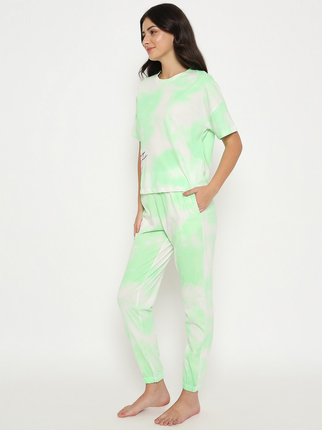M-Secret Ladies Western Night Suit H/S S5S30113 014 Green