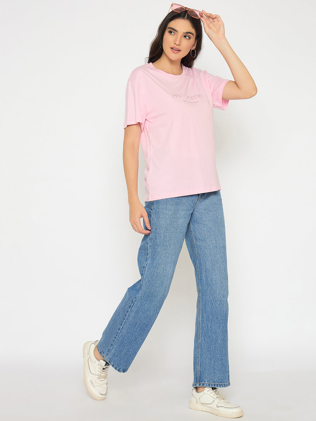 Madame Ladies Western Top H/S M5S11455 031 Pink - Goyalsons ShopMax