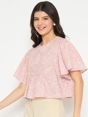 Madame Ladies Western Top H/S M4S18660 031 Pink