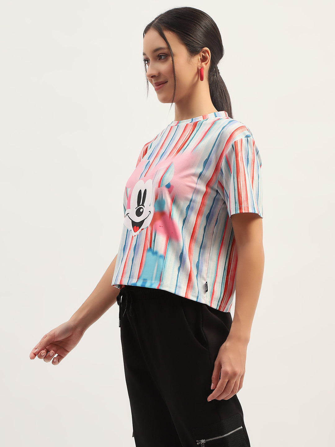 Madame Disney Printed White T-Shirt