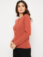 Madame Ladies Western Cardigan M4W70057 035 Rust