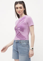 Madame Ladies Western T-Shirt H/S M4S11204 223 Lilac