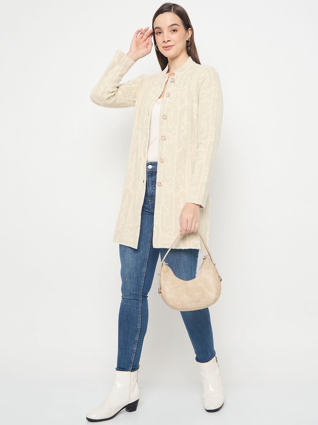 Madame Ladies Western Cardigan M4W70504 001 Beige