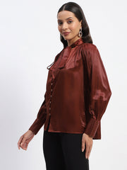 Madame Ladies Western Top F/S M3W18802 004 Brown