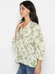 Madame Ladies Western Top H/S M5S18837 014 Green