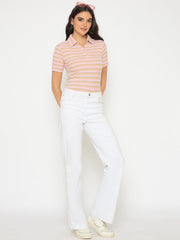 Madame Ladies Western Top H/S M5S11004 031 Pink