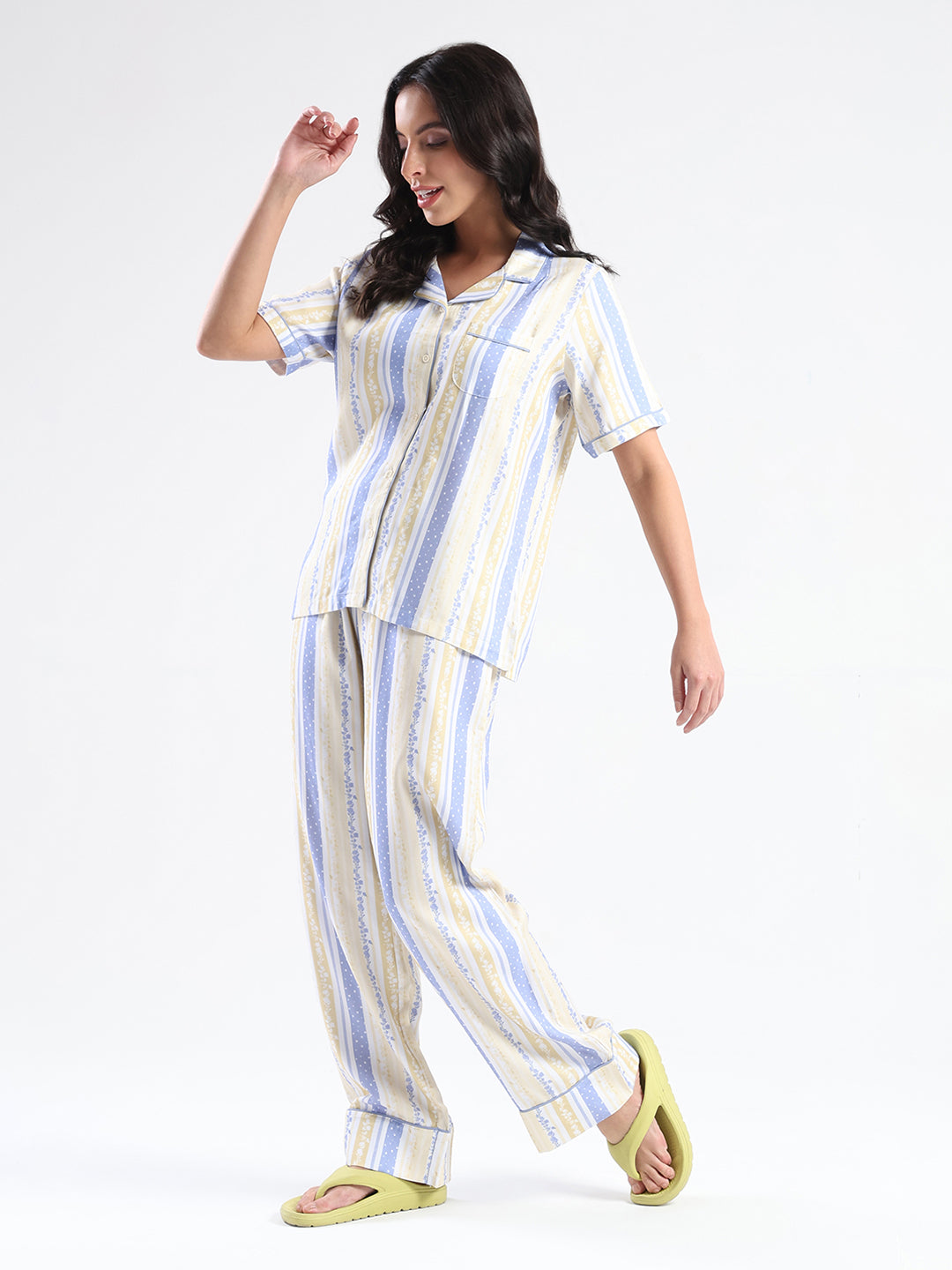 M-Secret Ladies Western Night Suit H/S S5S30166 044 Yellow