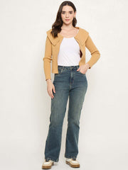 Madame Ladies Western Woolen Top M5W17146 048 Mustard