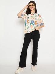 Madame Ladies Western Top H/S M5S11292 040 White