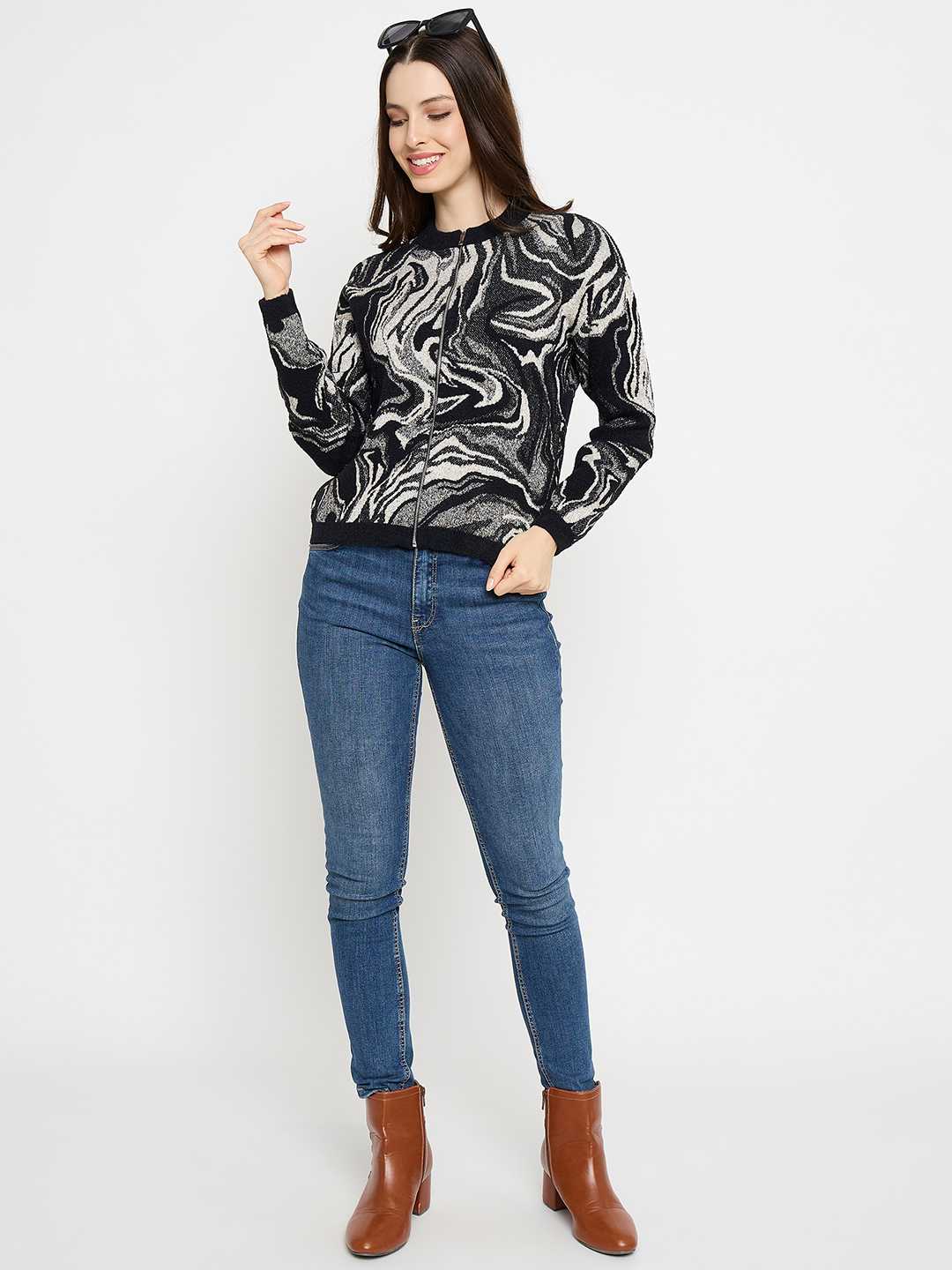 Madame Ladies Western Woolen Top M3W17129 002 Black