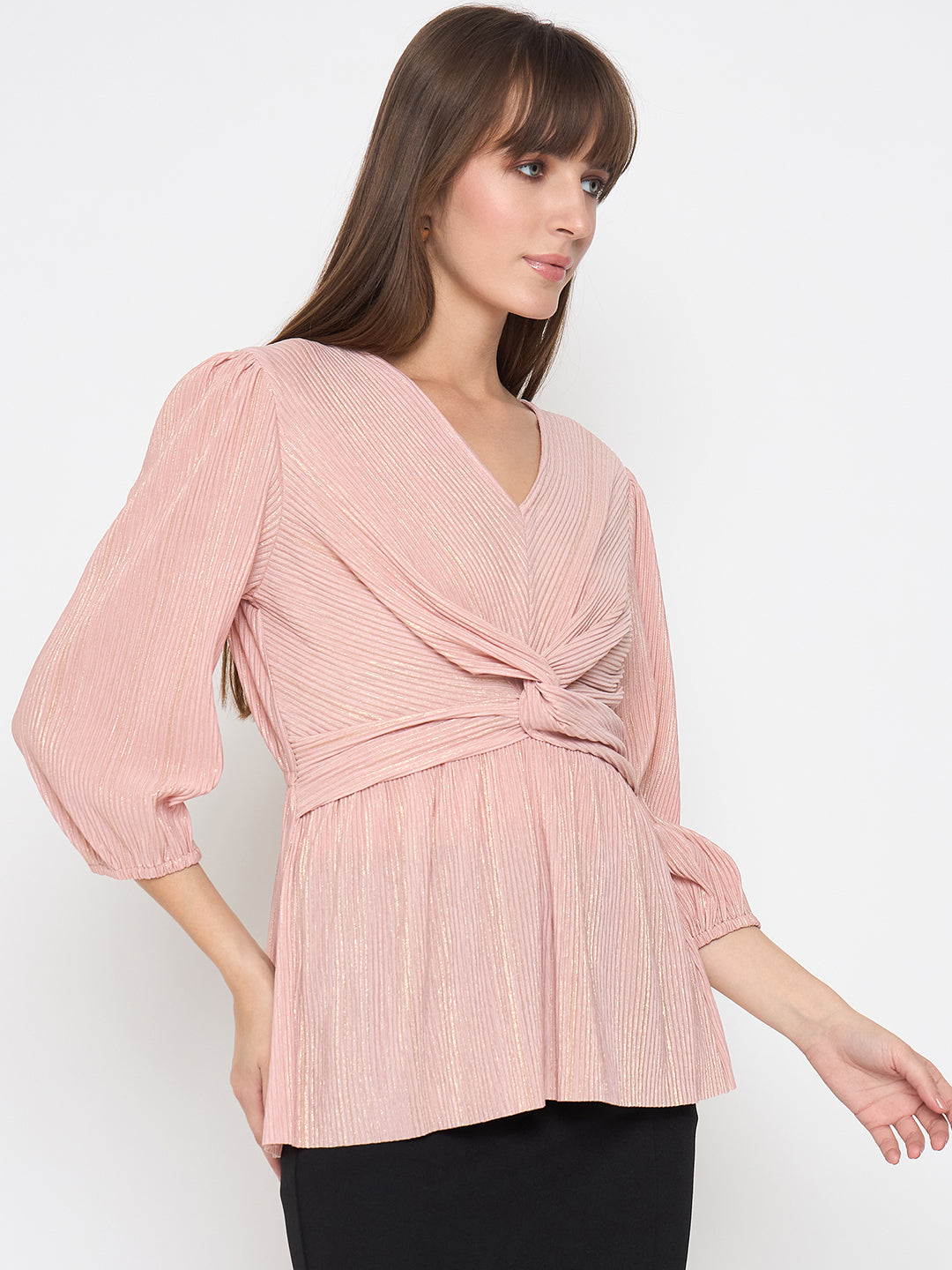 Madame Ladies Western Top H/S M5S18921 030 Peach