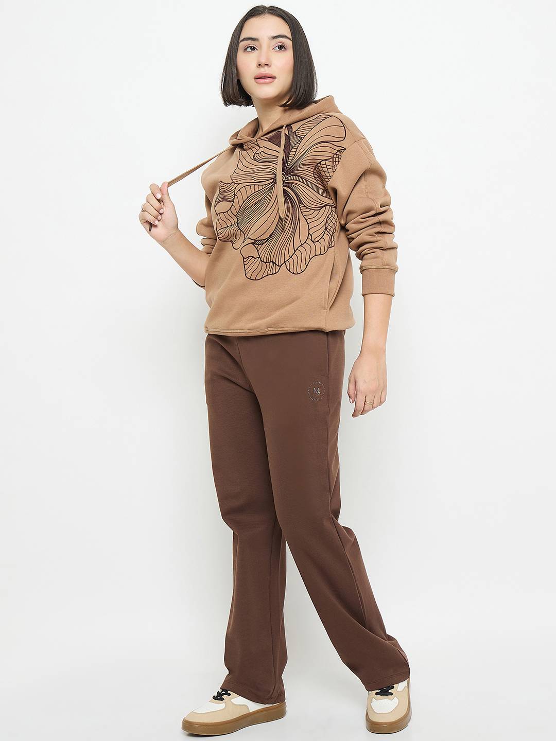 Madame Ladies Western Woolen Pajama S5W29119 004 Brown