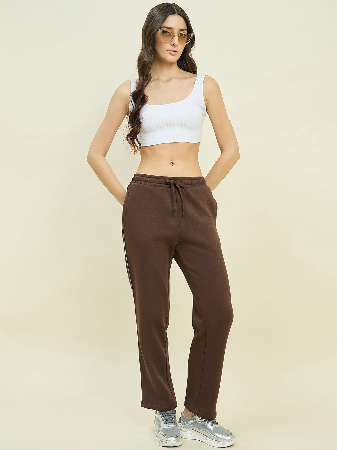 Madame Ladies Western Woolen Pajama S5W29118 004 Brown