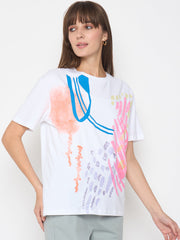 Madame Ladies Western Top H/S M5S11258 040 White