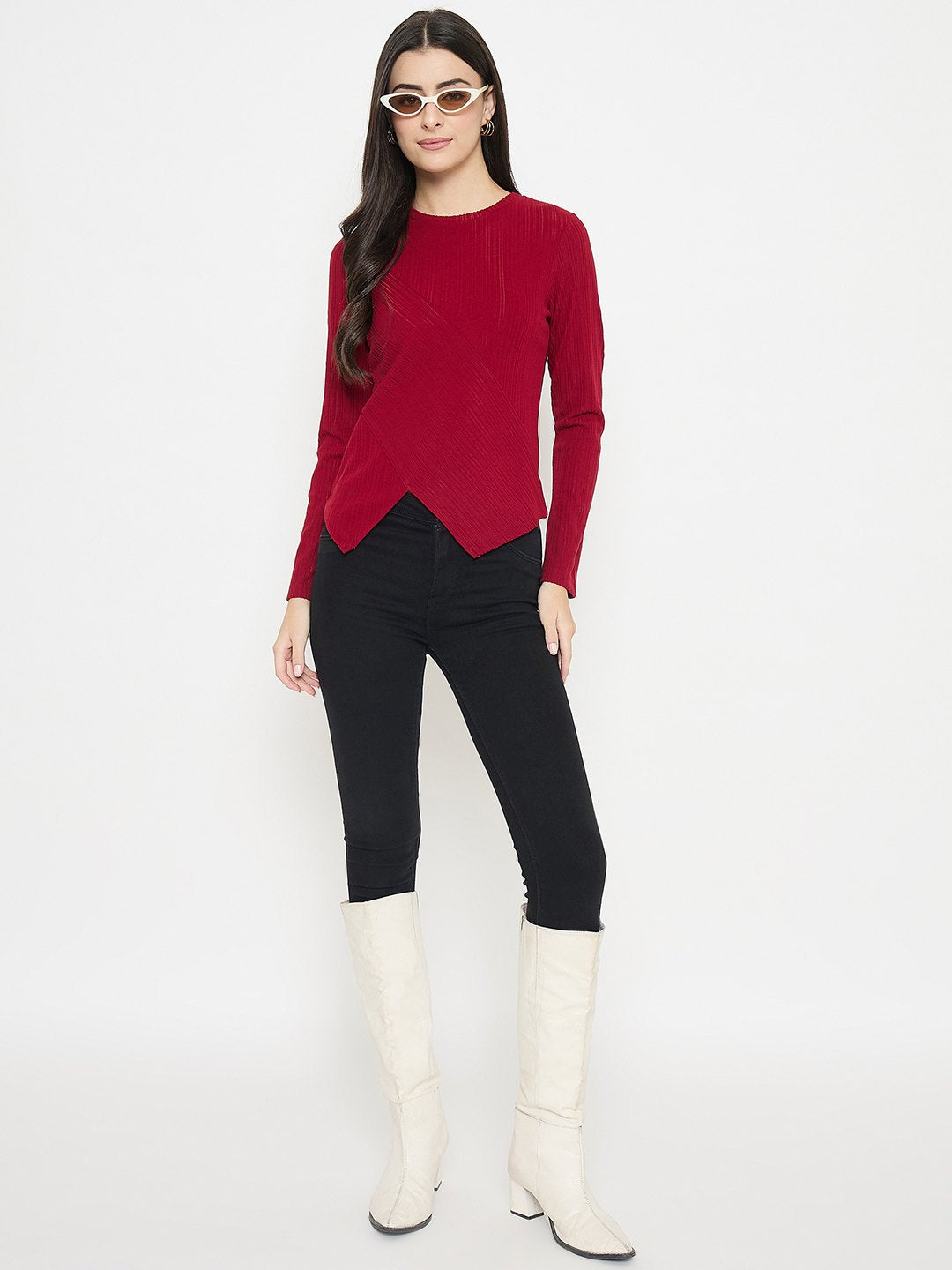 Madame Ladies Western Top F/S M4W15036 033 Red