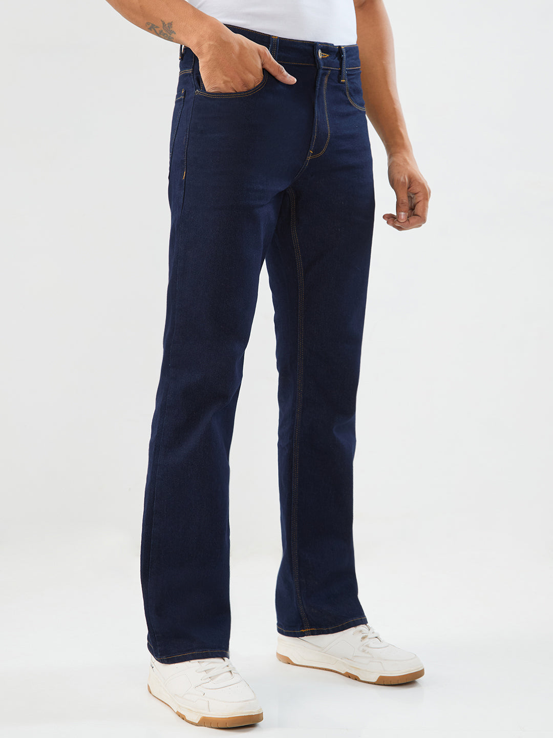 Spykar Mens Jeans Mdbct2Be009 Raw Blue