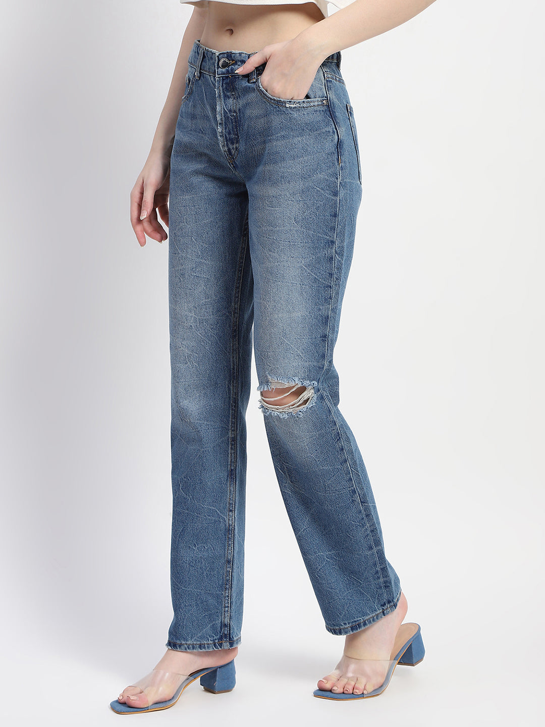 Madame Ladies Western Jeans M3S24116 003 Blue