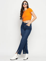 Madame Ladies Western Jeans M3S24104 386 Dark Blue